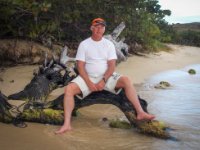 Paula wanted my picture on this driftwood since we never seem to take many pictures of me. In my opinion why forsake the beauty to take picures of the beast?